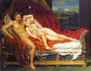 Jacques-Louis  David Cupid and Psyche1 oil